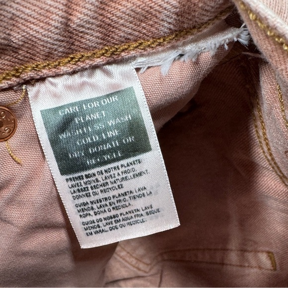 Levi’s Women’s 501 90s Light Pink Premium Button Fly Straight Jeans Size 0 - Picture 16 of 16